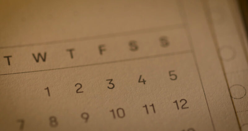 Calendar - Days, Months in German